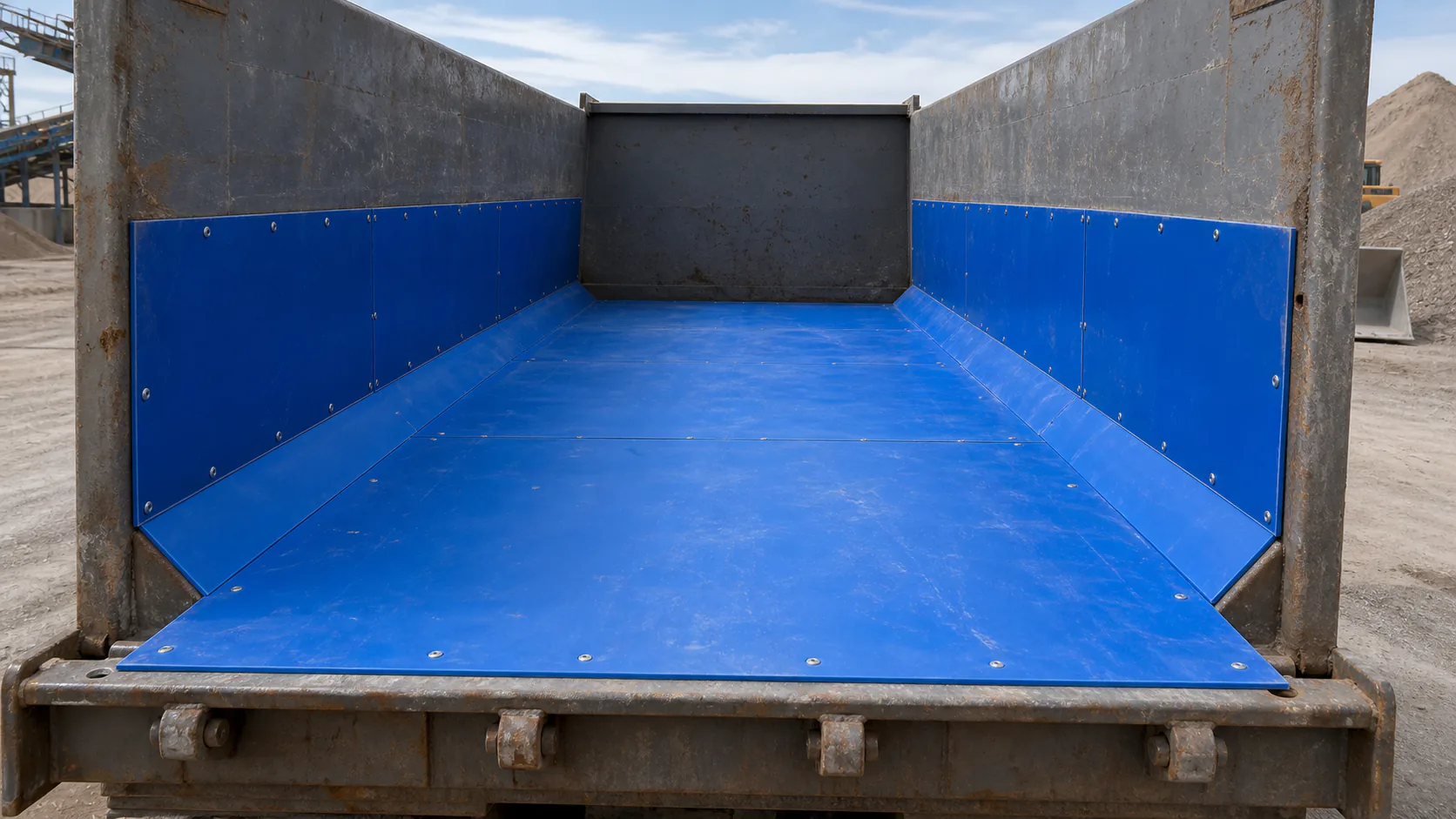 Truck, hopper & chute liners