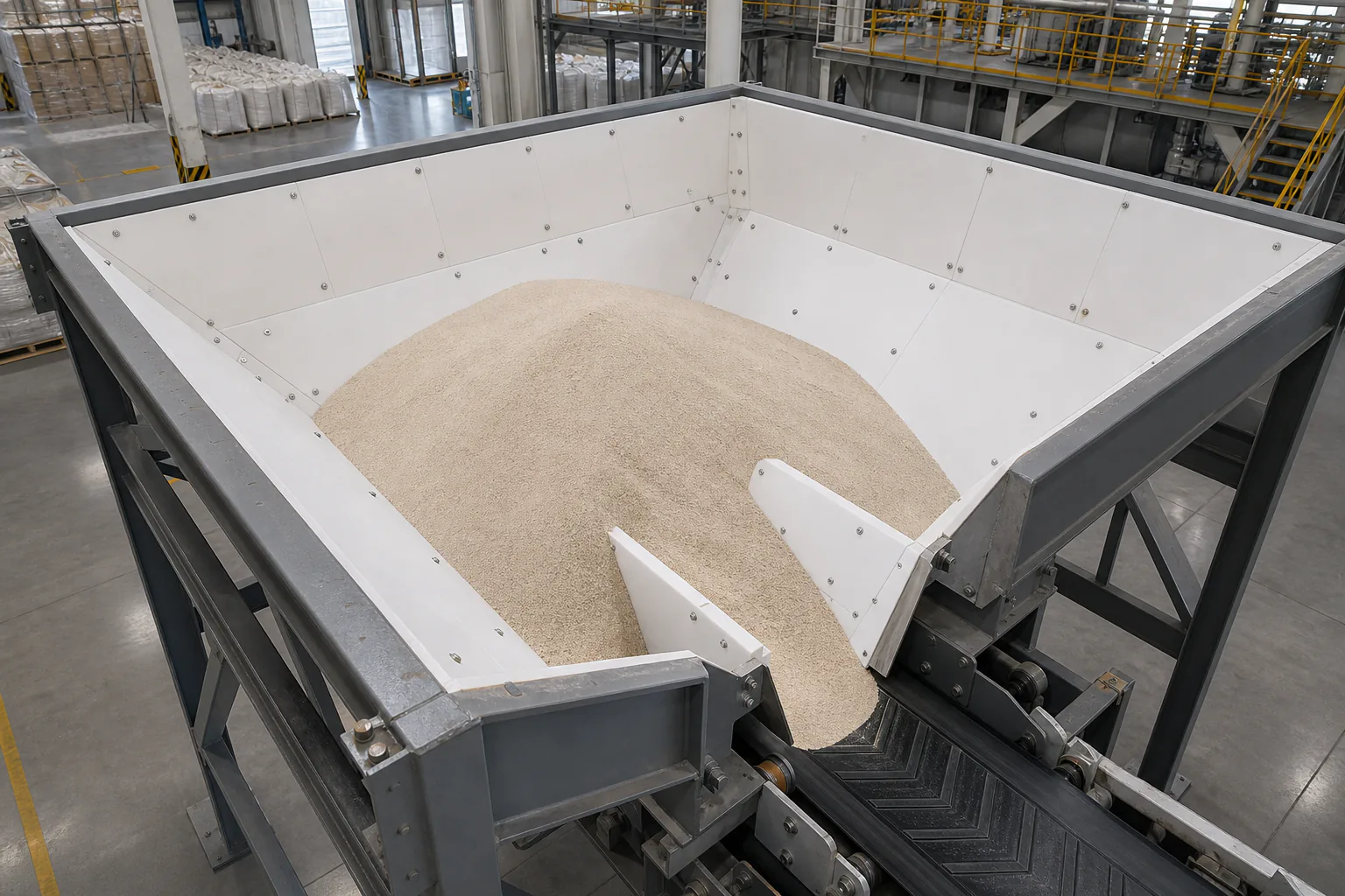 Glass & raw-material bins — Project context 1