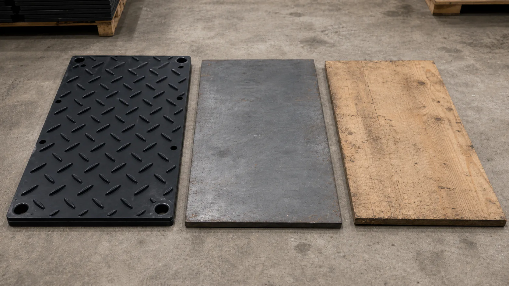 Plastic, steel and wood solve different problems