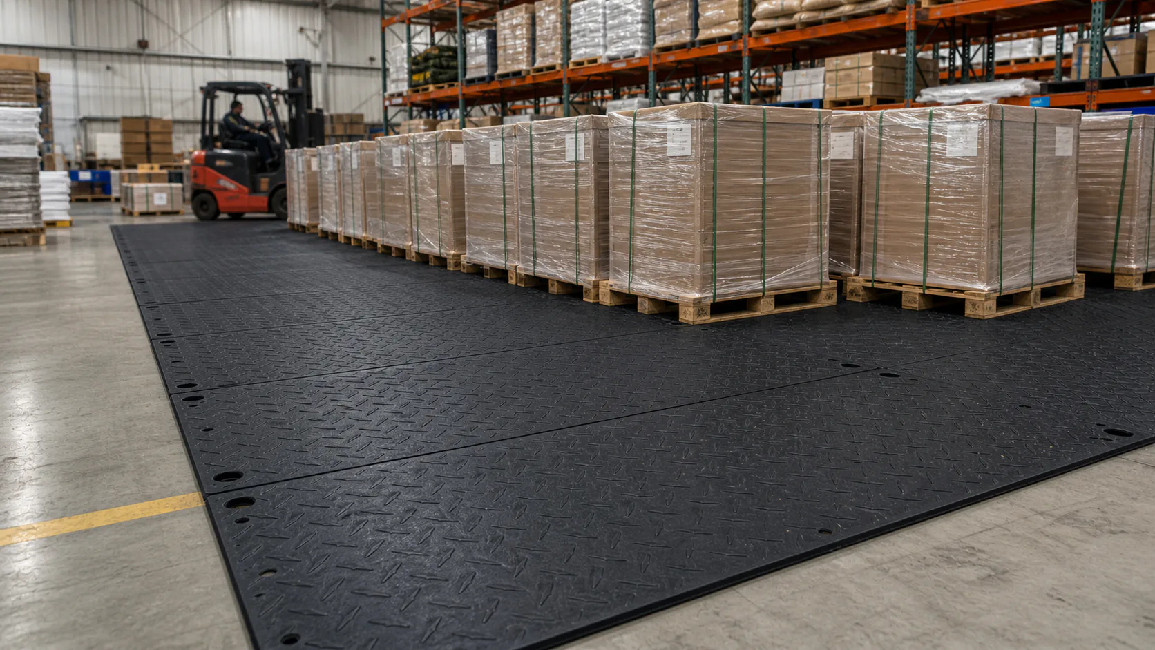 Warehouse forklifts & pallet staging — Project context 2